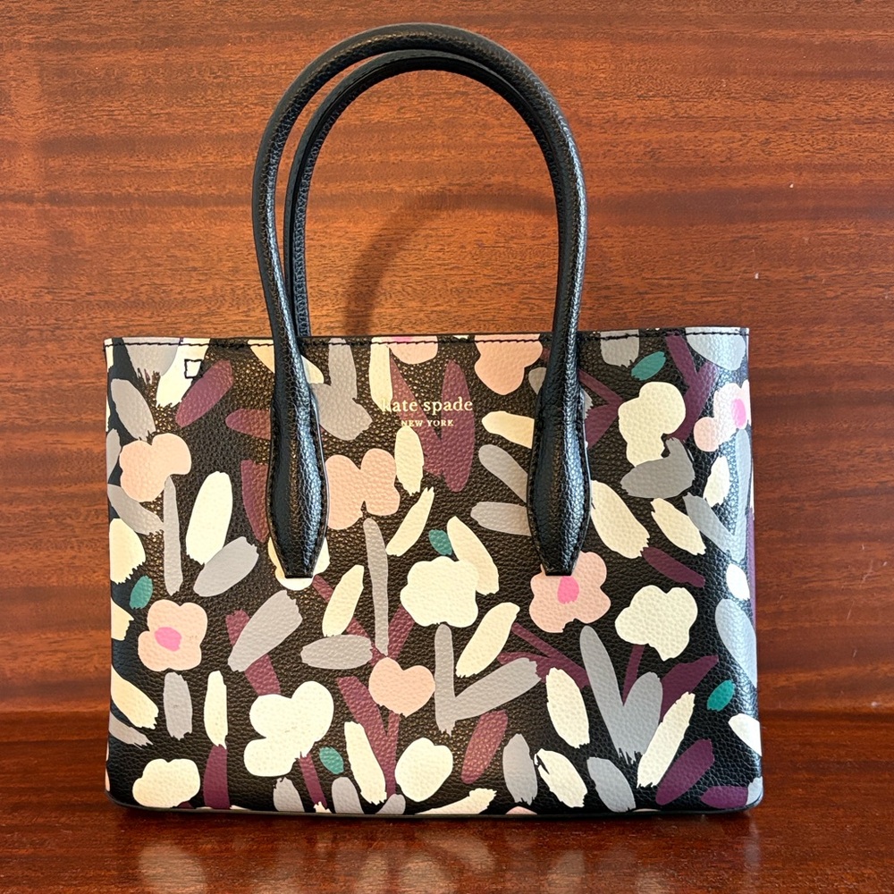 Kate Spade Black Floral Tote